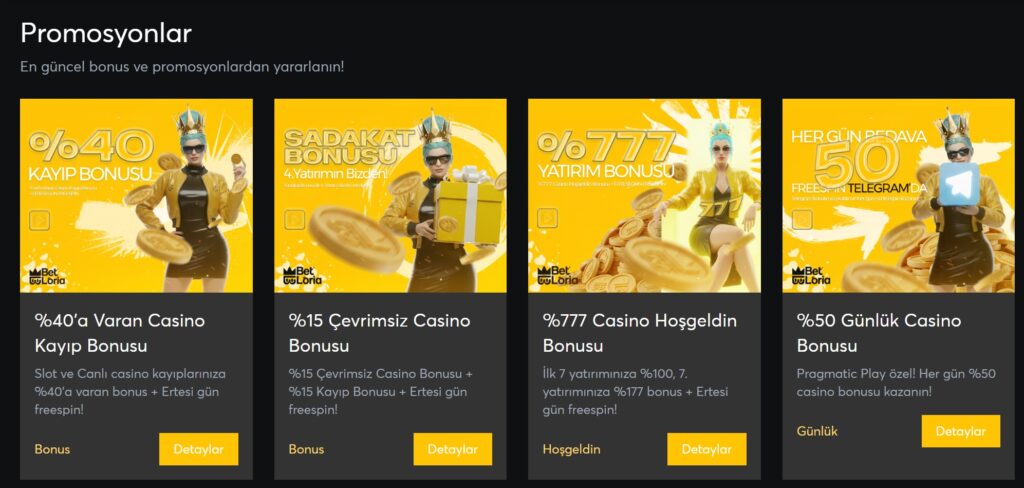 canli casino bonusları betloria